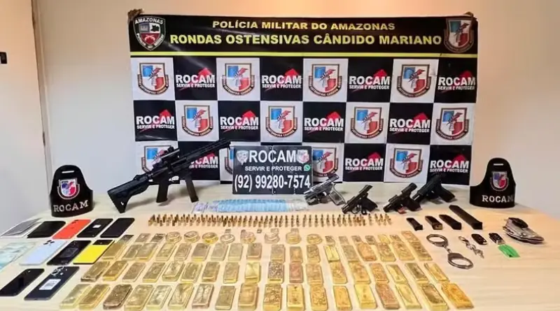 PM apreende barras de ouro avaliadas em R$ 45 milhões no Amazonas
