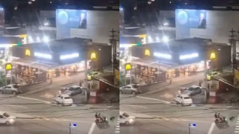 Arrastão deixa moradores e clientes da MC Donald's em pânico; assista