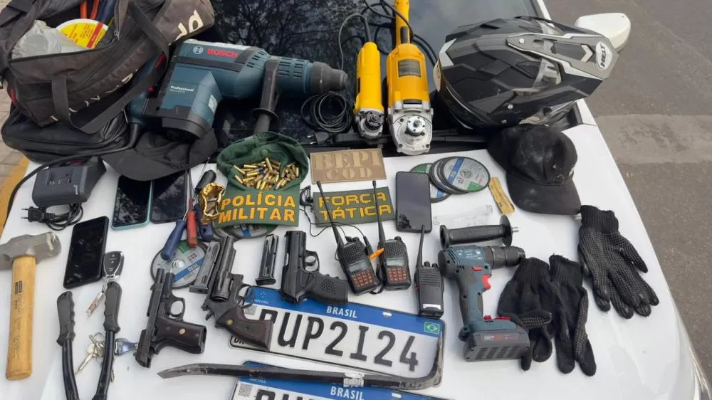 PM e outros 4 tentam assaltar agência bancária no CE e são presos