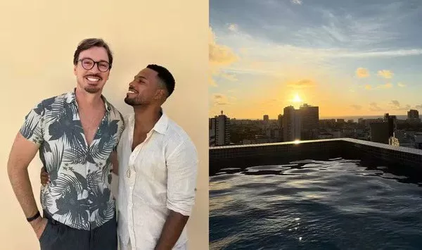 Presidente do Bahia celebra aniversário do namorado Jordan Dafner em cobertura de luxo; veja fotos