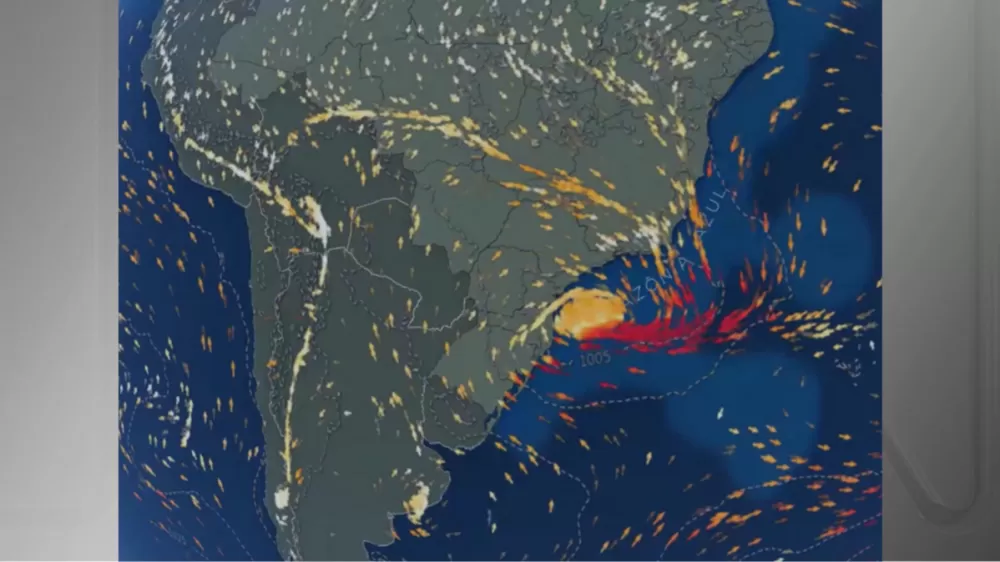 Ciclone pode causar tempestade no Sul, Sudeste e Centro-Oeste