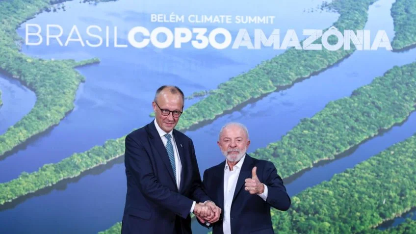 Alemanha promete dinheiro para fundo de floresta de Lula, mas não anuncia valor.