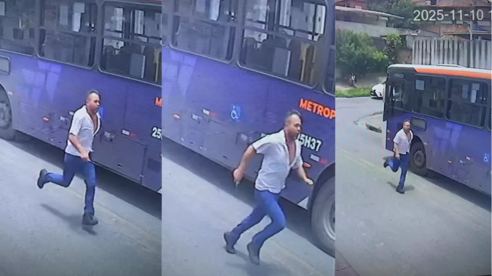 Guarda municipal é perseguido e esfaqueado por motorista de ônibus em MG