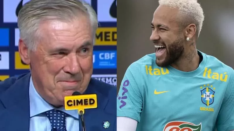 Ancelotti surpreende e confirma que Neymar está na lista para Copa do Mundo