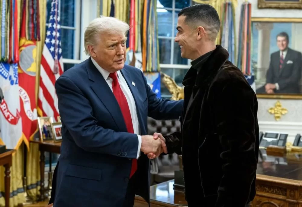 Ronaldo e Trump jantam na Casa Branca com Musk e Vance