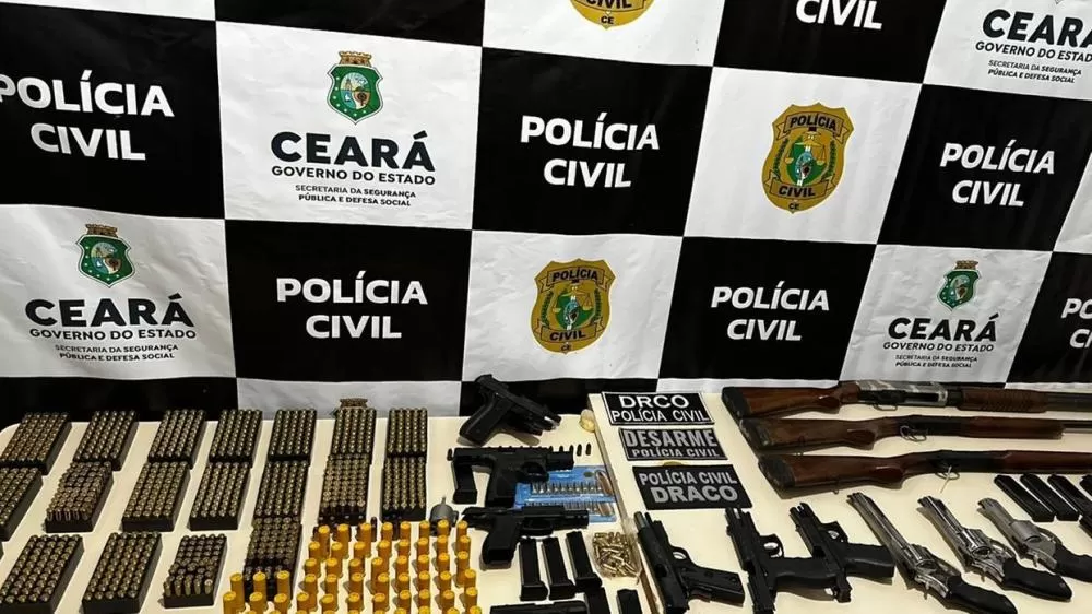 Três CACs com registros cancelados são presos no Ceará com 14 armas de fogo