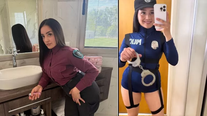 VÍDEO: Policial 'tiktoker' é suspensa após gravar vídeos eróticos de uniforme: 'Fui praticamente obrigada'