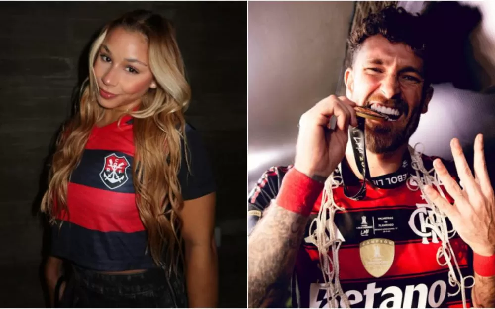 Flávia Saraiva fecha comentários de rede social após rumores de affair com zagueiro do Flamengo