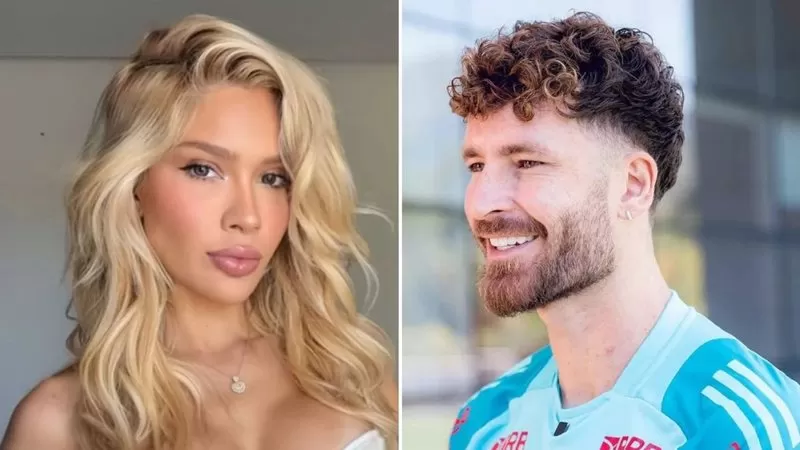 Em meio a rumores de romance com ginasta, Léo Pereira chama atenção ao reagir em post da ex, Karoline Lima