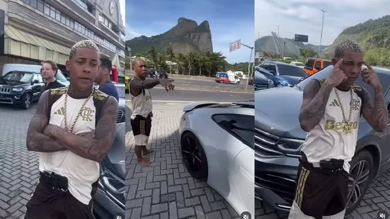 Descalço e com camiseta de time, MC Poze do Rodo viraliza ao comprar carros de luxo após separação; assista