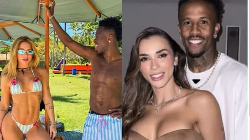 Após Virgínia e Vini Jr, Éder Militão e esposa aparecem juntos em Trancoso; veja fotos