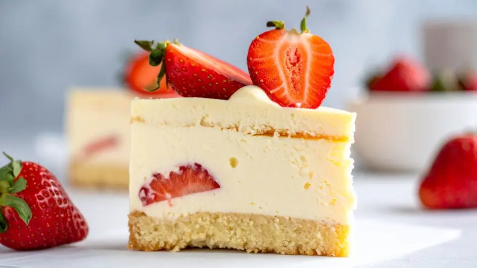 Clássico e saboroso: chef ensina o segredo para o cheesecake caseiro com morangos em calda