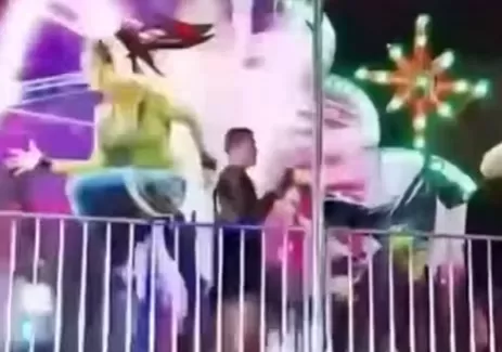 Jovem fica ferido após ser atingido por brinquedo em parque de diversões em Garanhuns