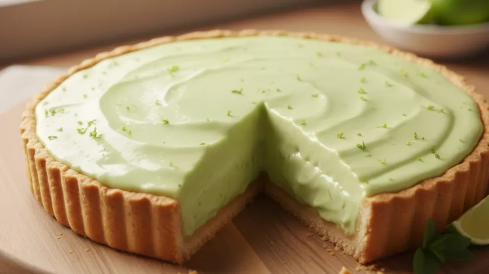 A torta de limão com bolacha que parece de confeitaria