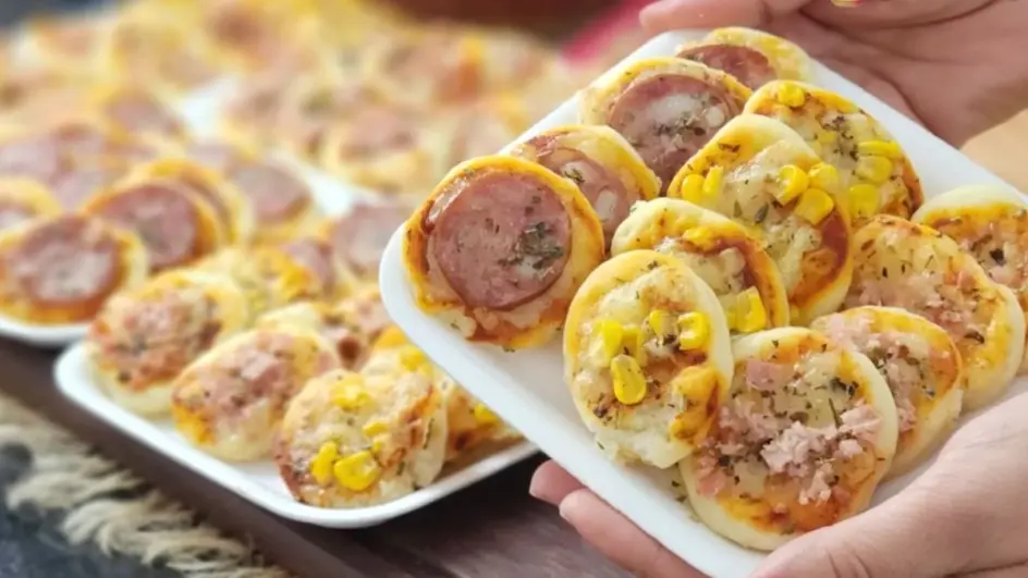 Essas mini pizzas são ótimas para vender e fazer uma renda extra
