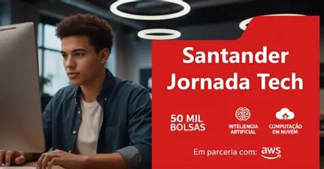 Pernambucanos podem concorrer a 50 mil bolsas gratuitas de capacitação em Cloud e IA Generativa do Santander em parceria com a AWS 