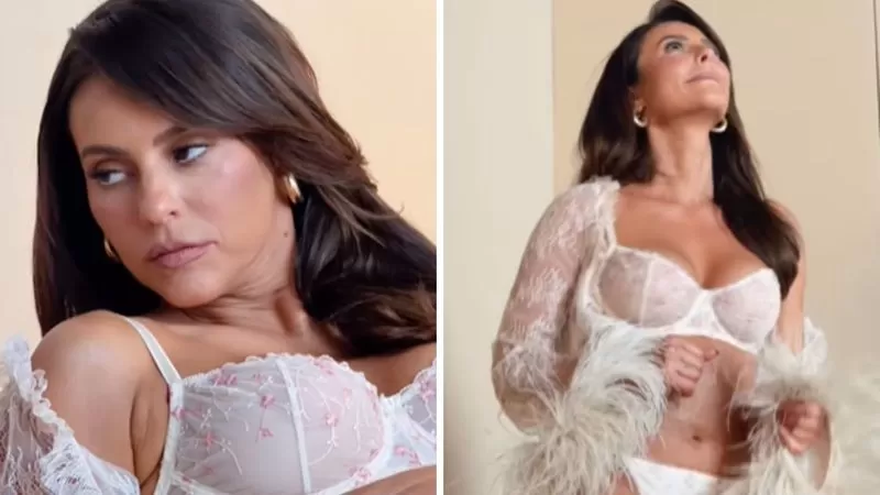 Solteira, Paolla Oliveira sensualiza com lingerie provocante; confira