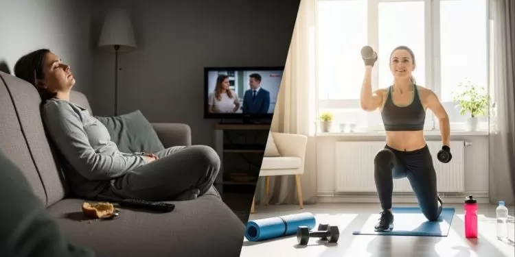 Treinos domésticos para combater o sedentarismo e ganhar disposição mesmo em rotinas sem tempo