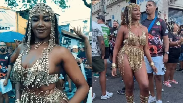 VÍDEO: De bumbum de fora, Iza ostenta corpão em ensaio de escola de samba, mas é detonada por internautas: “tá acabada”