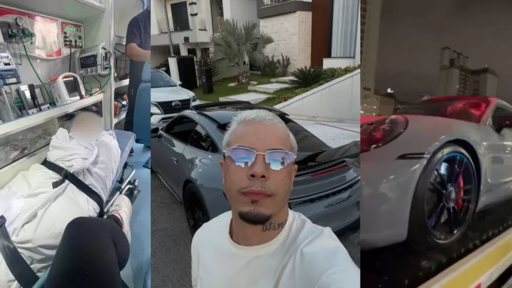 MC Tuto é preso após atropelar jovem com um Porsche em gravação de clipe