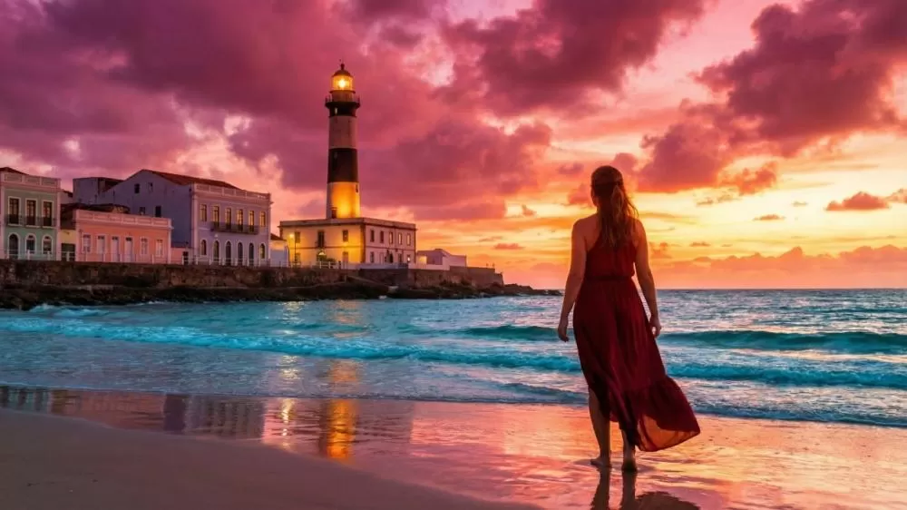 A capital da alegria que tem o primeiro elevador urbano do mundo e um pôr do sol disputado no Farol