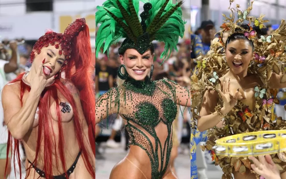 Rainhas e musas brilham no primeiro dia de ensaios técnicos do Grupo Especial na Sapucaí