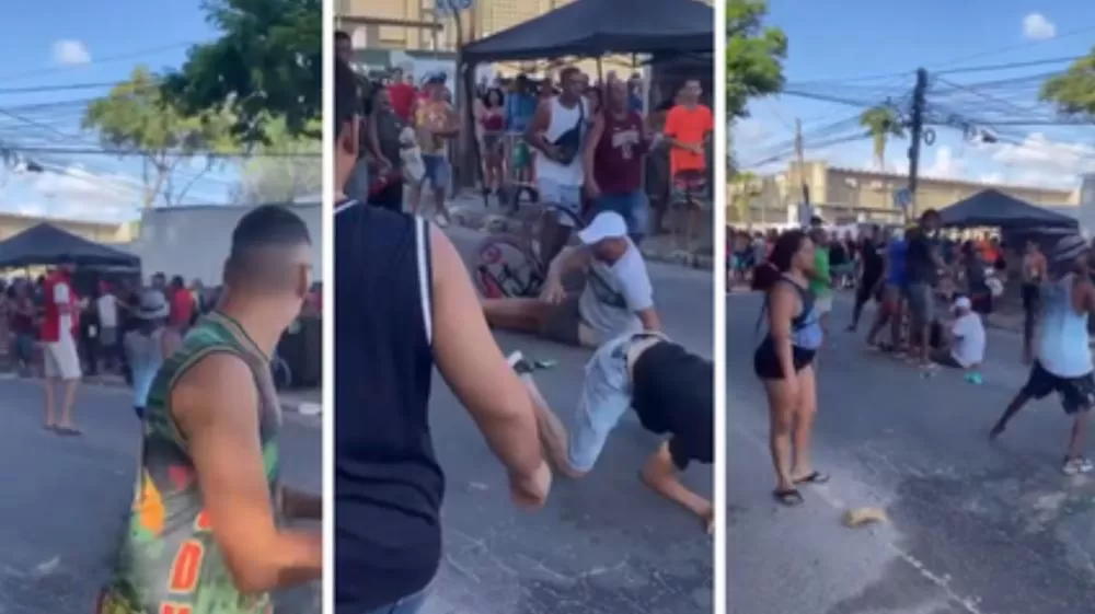 Cadeirante é derrubado durante briga em prévia de Carnaval no Recife