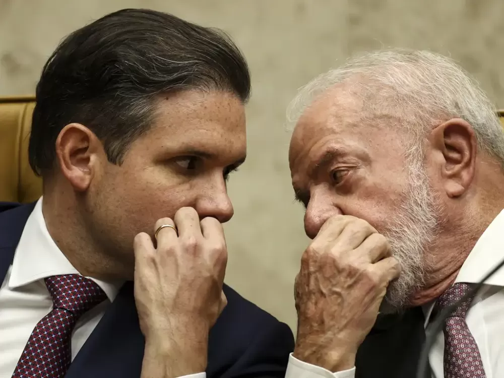 Lula recebe Hugo Motta e líderes da Câmara para jantar na Granja do Torto.
