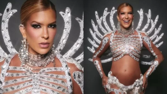 VÍDEO: Lore Improta descreve emoção de desfilar grávida na Sapucaí e revela atitude curiosa de Leo Santana: “ele sabe”