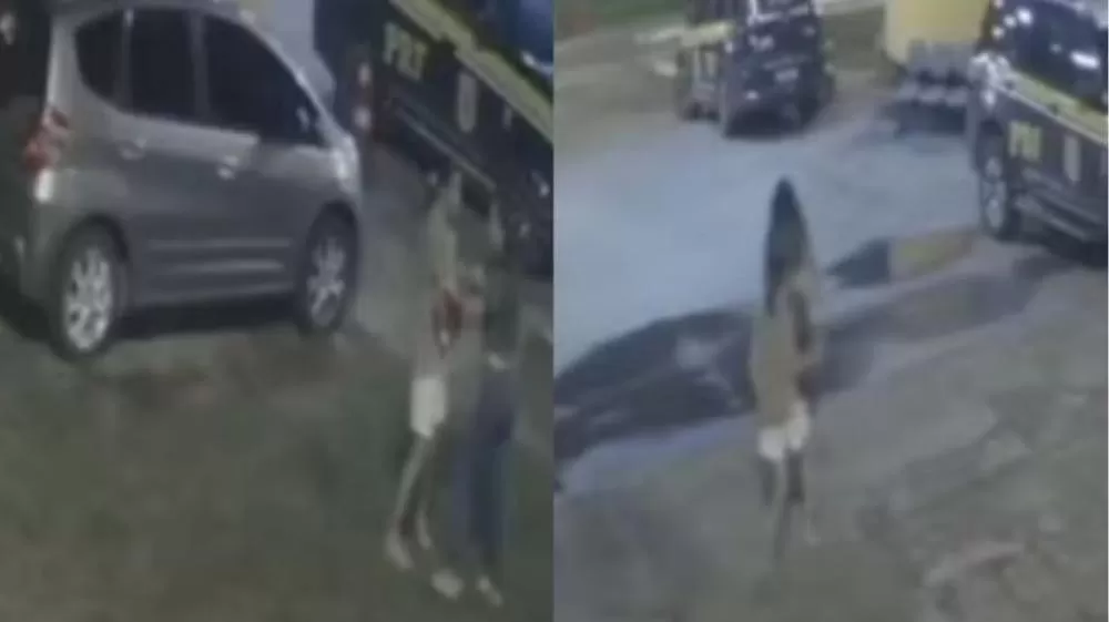 Vídeo! Mulher se joga de carro em movimento para escapar de agressões no Ceará