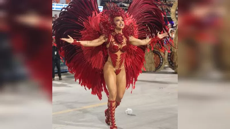 Vaias, gritos e problemas com o tapa-sexo: Como foi a estreia de Virgínia Fonseca como rainha de bateria da Grande Rio