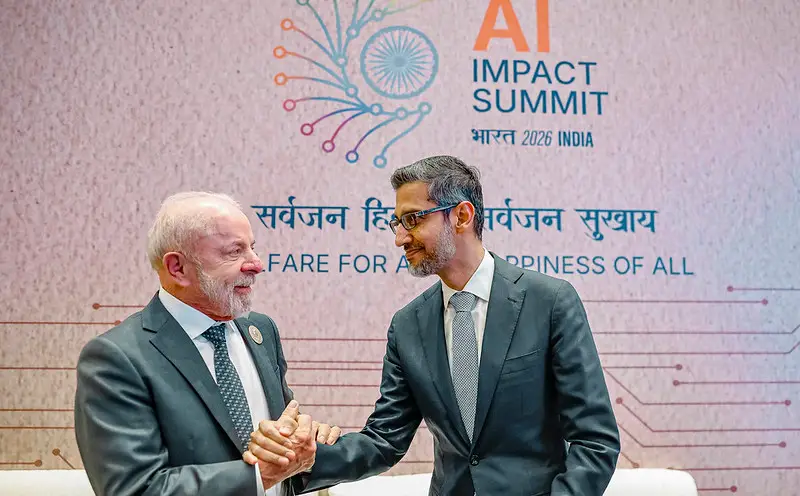 Lula se reúne com CEO do Google na Índia e defende regras globais para IA