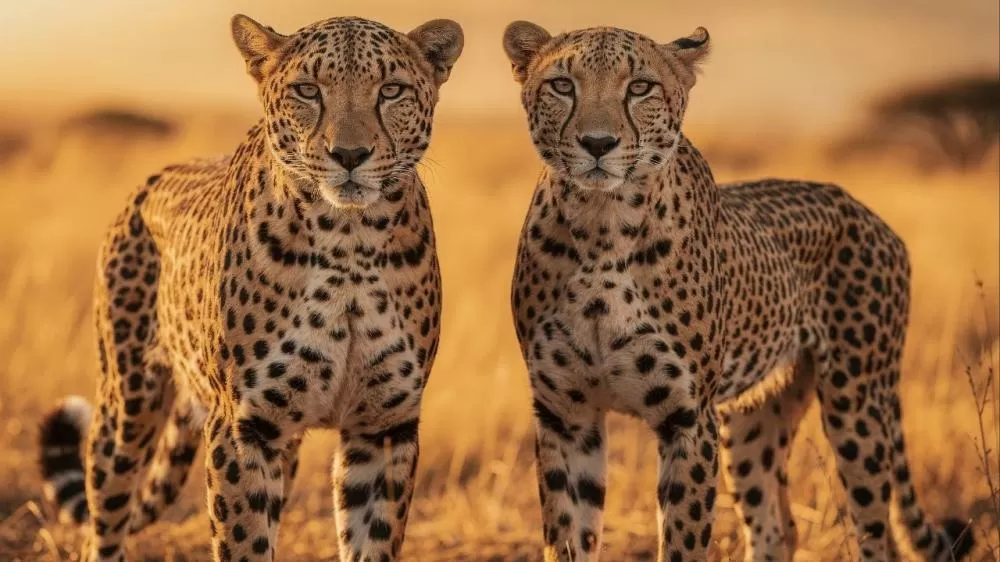 Um escala árvores, o outro corre como um foguete: aprenda as diferenças entre os leopardos e os guepardos