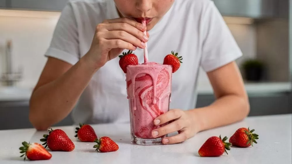 Batida de morango cremosa fica pronta em minutos e combina com qualquer ocasião