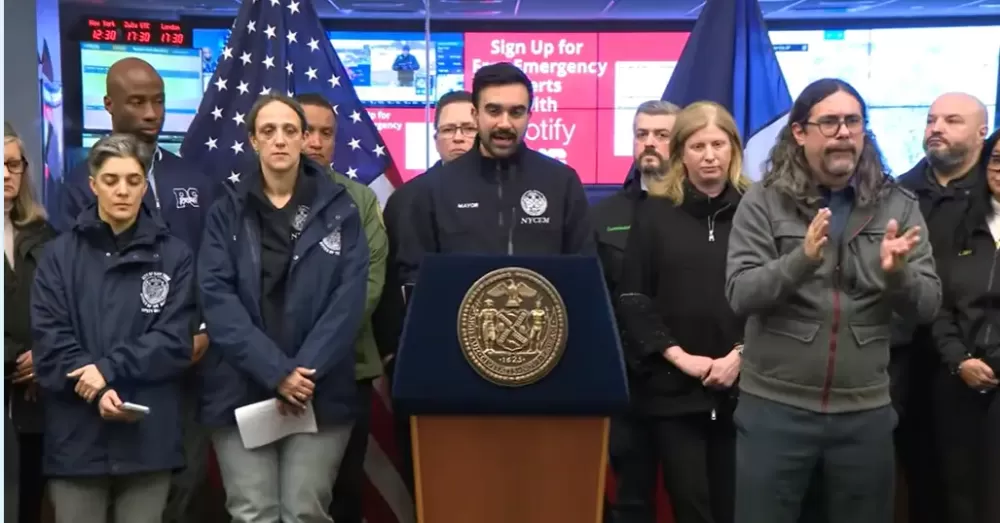 Prefeito de Nova York decreta restrição de circulação após alerta de nevasca