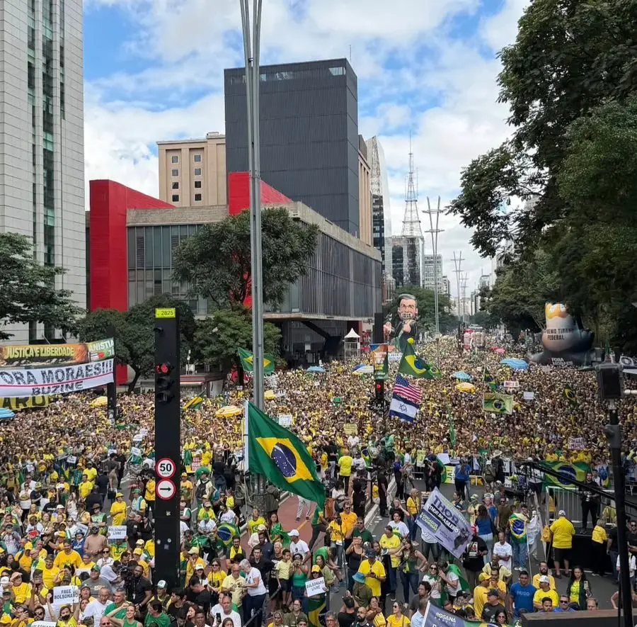 Ato da direita em SP reúne 20,4 mil pessoas, estima relatório do Monitor USP/Cebrap