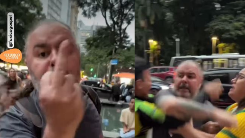 Pastor “quebra o pau” com manifestante em ato bolsonarista: “Vai embora, diabo”