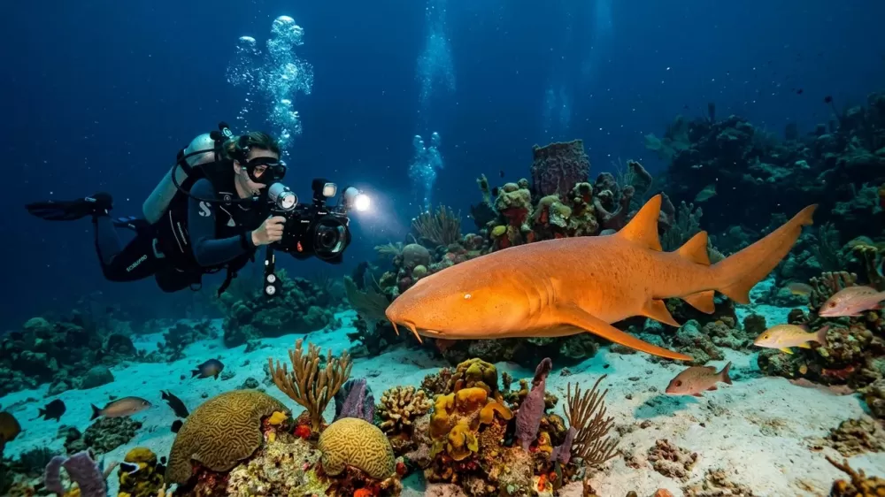 Pescadores fisgam tubarão-lixa laranja com mutação inédita e intrigam cientistas no Caribe