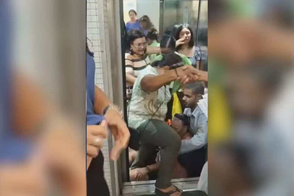 Elevador cai em edifício comercial e deixa idosa e grávida feridas na Zona Sul do Recife