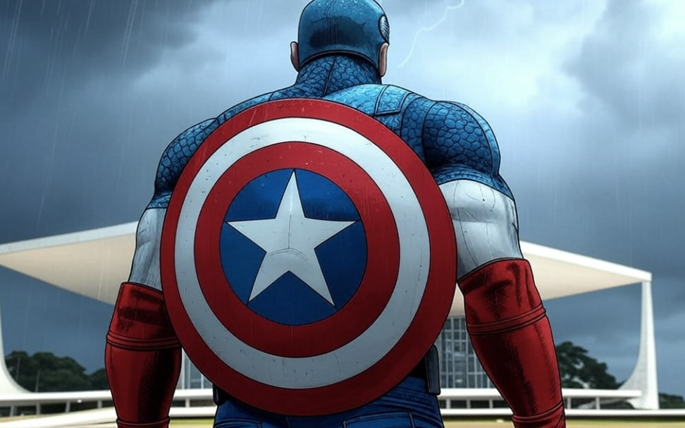 Capitão América contra os ministros do STF