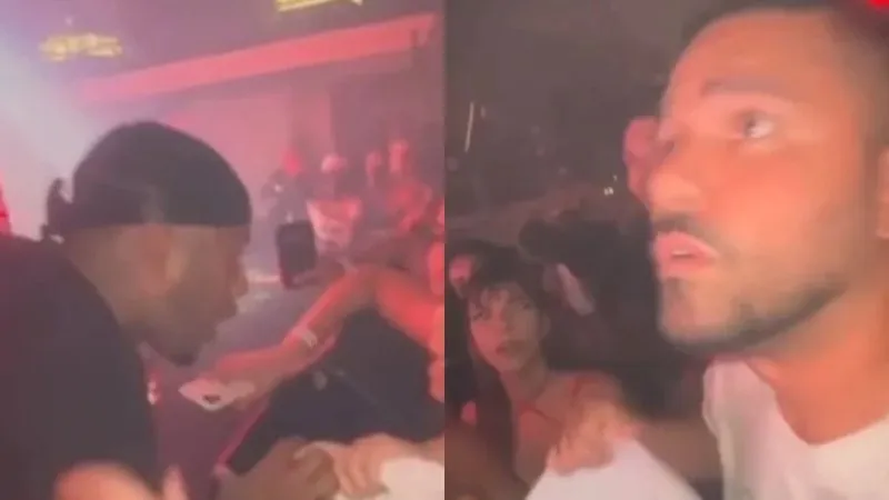 Orochi abandona palco durante show e espanca influenciador na plateia.