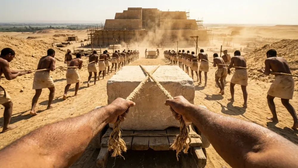 Como os egípcios conseguiam construir estruturas gigantes sem tecnologia moderna