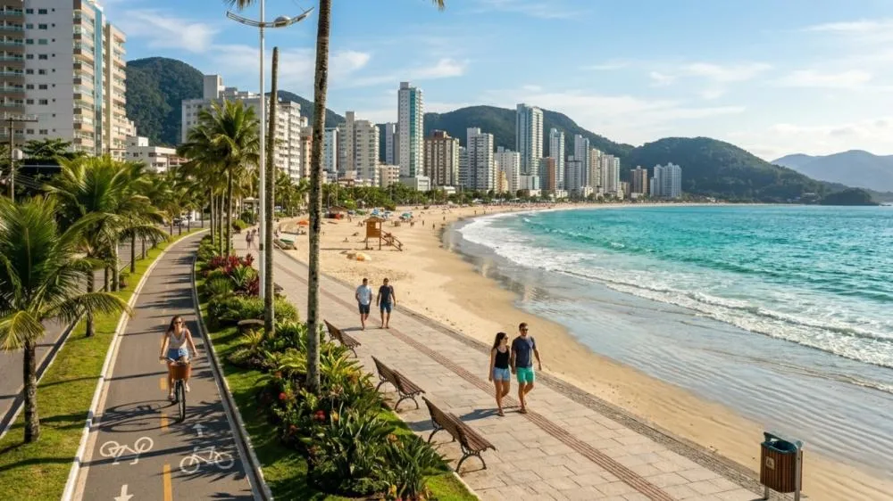 A cidade que cresceu 70% tem qualidade de vida alta e praia de águas azul-turquesa