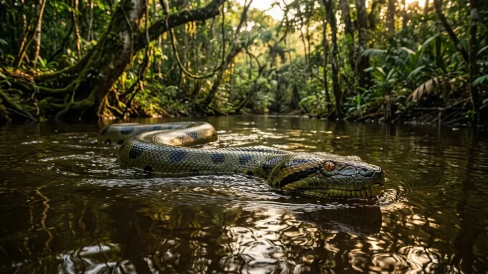 As anacondas gigantes da Amazônia atingiram seu tamanho máximo há mais de 12 milhões de anos