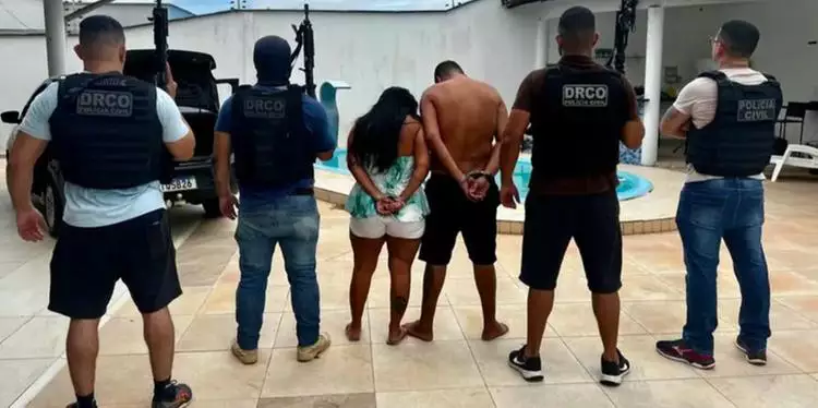 Casal ligado a facção criminosa é preso pela Polícia Civil no Maranhão.