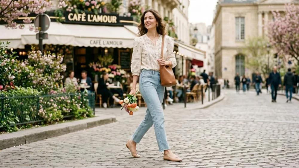 Calça jeans, blusa, sapatilha! Um look “puro” que quero usar todos os fins de semana até maio