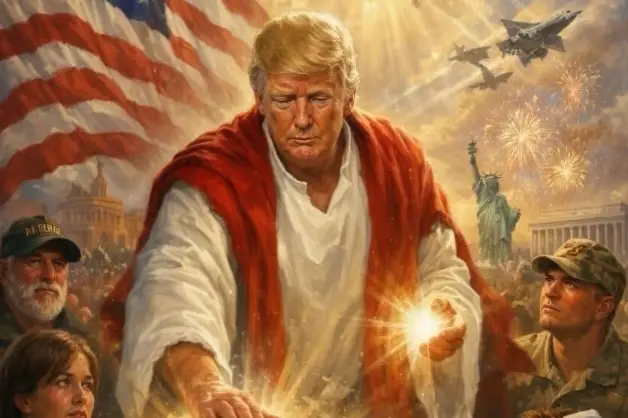 Após criticar papa, Trump posta imagem em que aparece como figura semelhante a Jesus