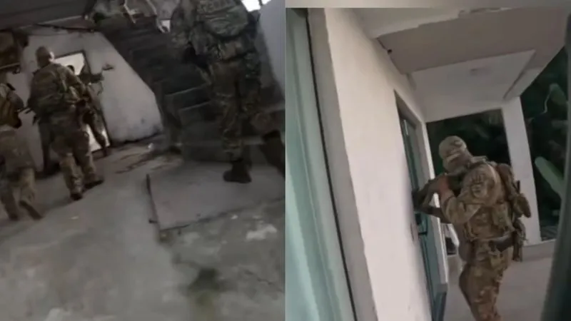 CV EM CHAMAS! MP-BA divulga vídeos da operação que prendeu quatro criminosos baianos escondidos em favela no Rio.