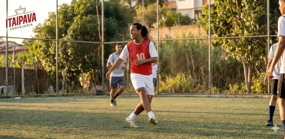 Itaipava convoca Ronaldinho Gaúcho para ser embaixador da marca e revela o “segredo” de seu passe mais icônico