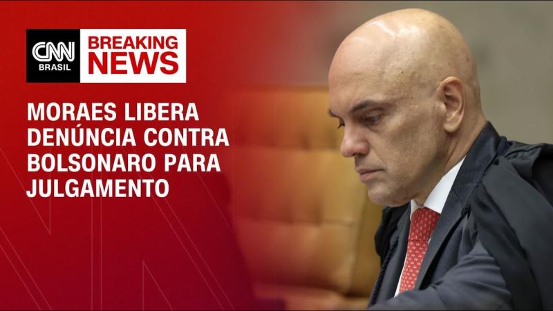 Moraes libera denúncia contra Bolsonaro para julgamento e pede data a Zanin